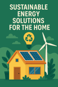 Sustainable Energy Solutions For The Home