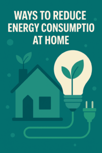 Ways To Reduce Energy Consumption At Home